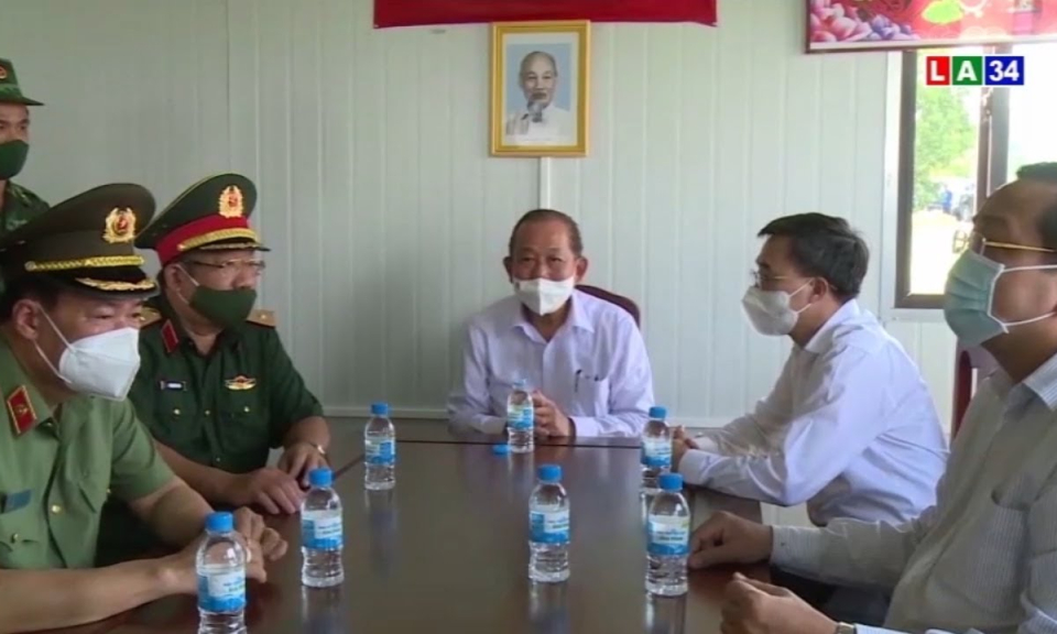 Đoàn công tác Chính phủ kiểm tra công tác phòng, chống dịch trên tuyến biên giới