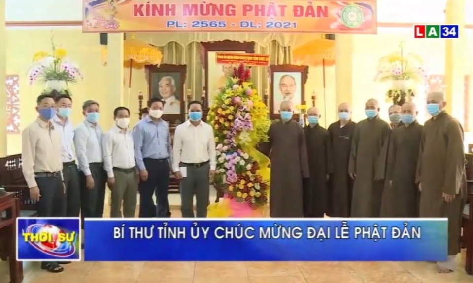 Bí thư Tỉnh ủy Long An &#8211; Nguyễn Văn Được chúc mừng Đại lễ Phật đản