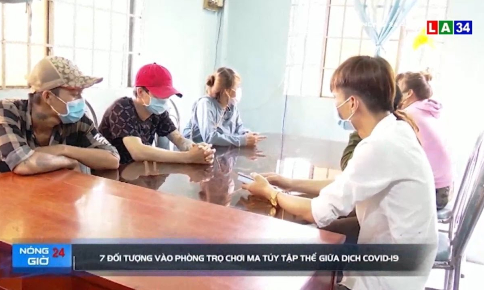 7 đối tượng vào phòng trọ chơi ma túy tập thể giữa dịch Covid-19