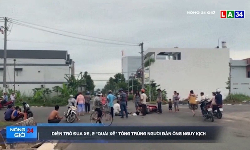 Diễn trò đua xe, 2 &#8220;quái xế&#8221; tông trúng người đàn ông nguy kịch