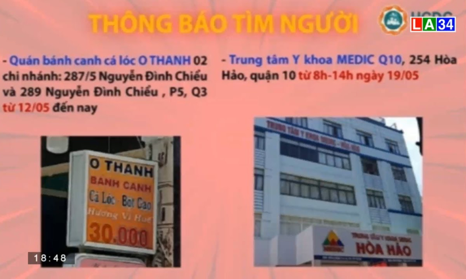 THÔNG BÁO khẩn tìm người đến 2 quán bánh canh và Medic liên quan ca COVID-19