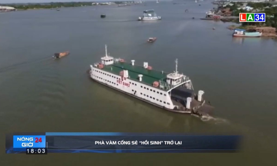 &#8220;Hồi sinh&#8221; phà Vàm Cống sau 2 năm dừng hoạt động