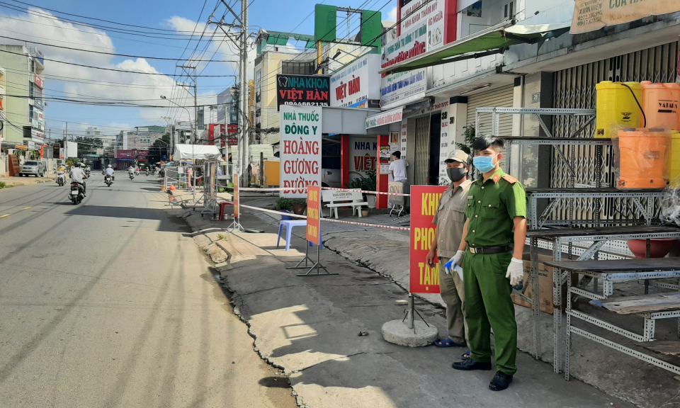 TP Tân An: Nỗ lực giữ gìn trật tự nơi bị phong tỏa