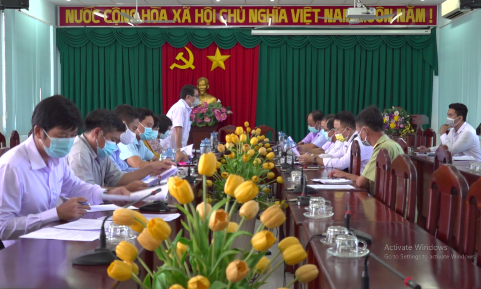 Sở Công thương tỉnh Long An đến làm việc tại huyện Tân Hưng