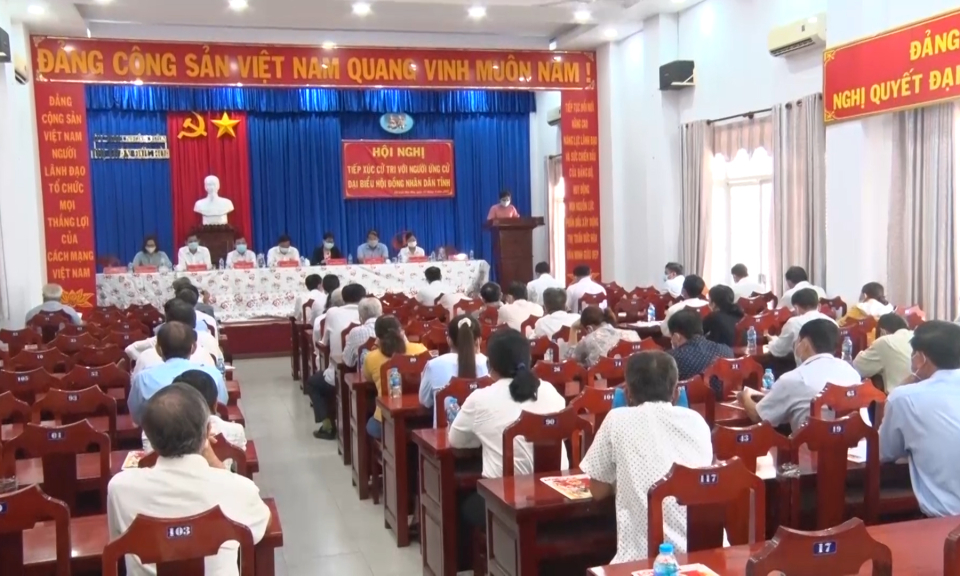 Ứng cử viên Đại biểu HĐND tỉnh tiếp xúc cử tri Đức Hòa