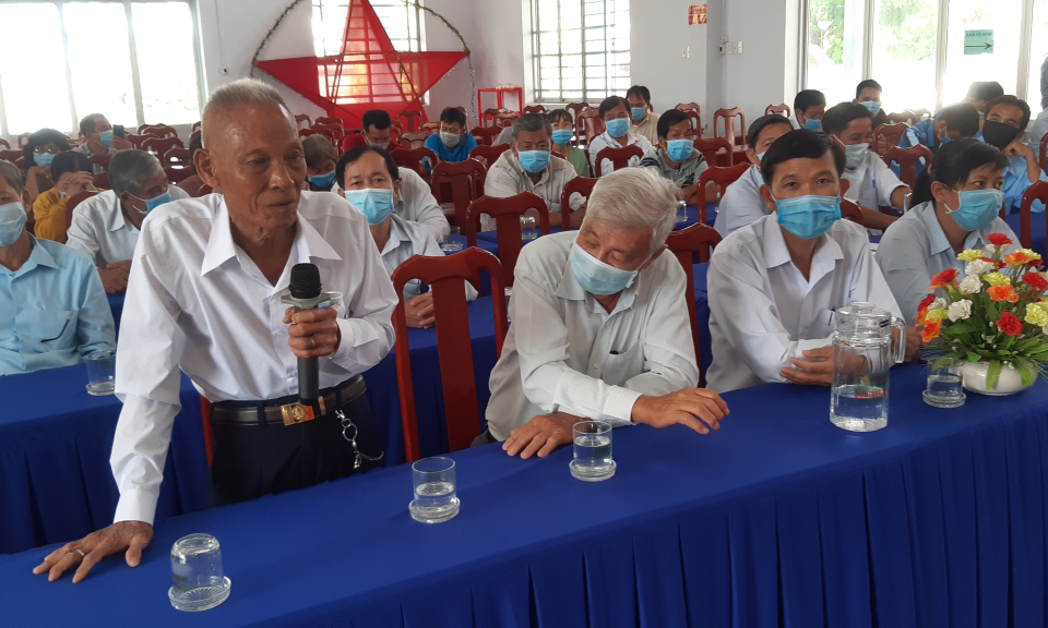 Cử tri Châu Thành ý kiến nhiều vấn đề liên quan xây dựng kết cấu hạ tầng nông thôn