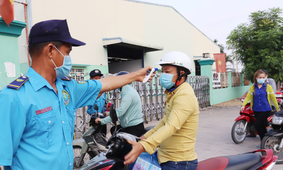 Cần Đước: Các Khu công nghiệp tăng cường các biện pháp phòng chống dịch Covid-19