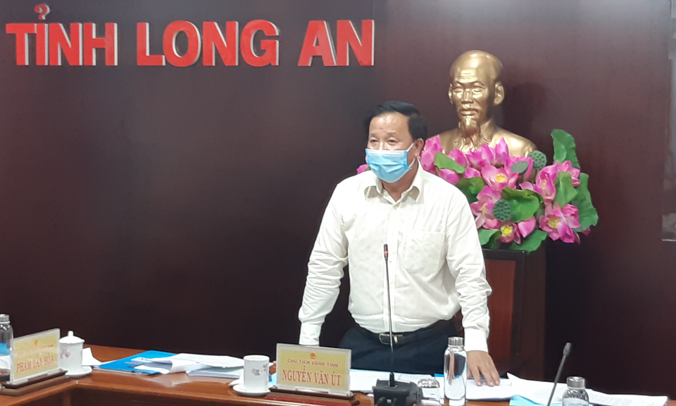 Long An: Hội nghị trực tuyến về công tác phòng chống Covid-19