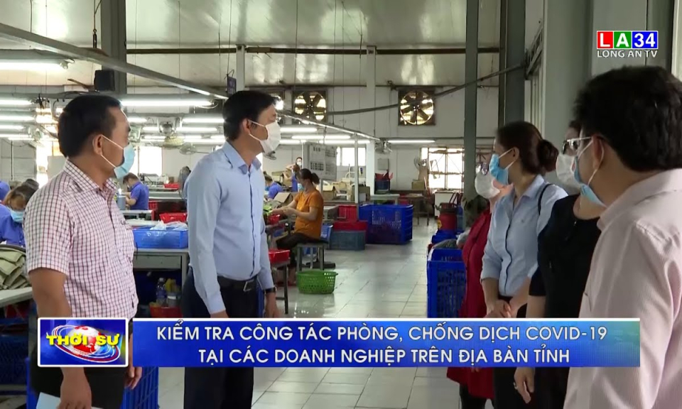 Long An: Kiểm tra công tác phòng, chống dịch Covid-19 tại các doanh nghiệp trên địa bàn tỉnh
