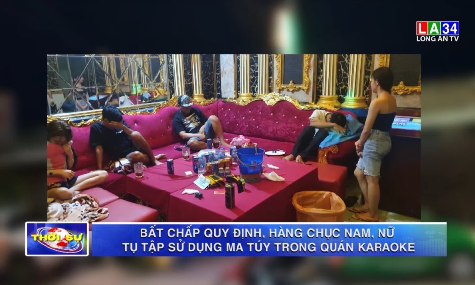 Bất chấp quy định, hàng chục nam, nữ tụ tập sử dụng ma túy trong quán karaoke