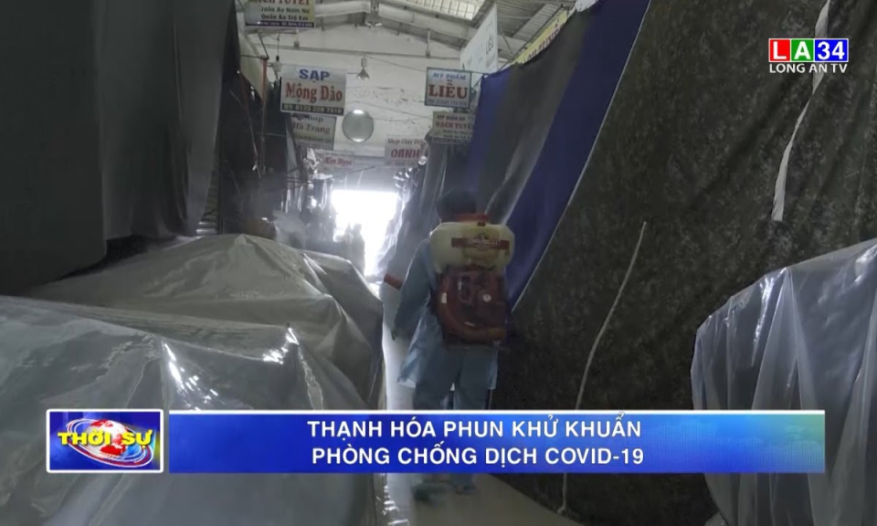 Thạnh Hóa: Phun khử khuẩn phòng chống dịch Covid-19