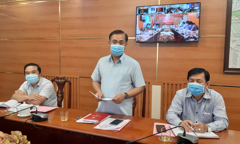 Tân Thạnh: Hội nghị trực tuyến Đại biểu HĐND huyện, xã-thị trấn tiếp xúc cử tri