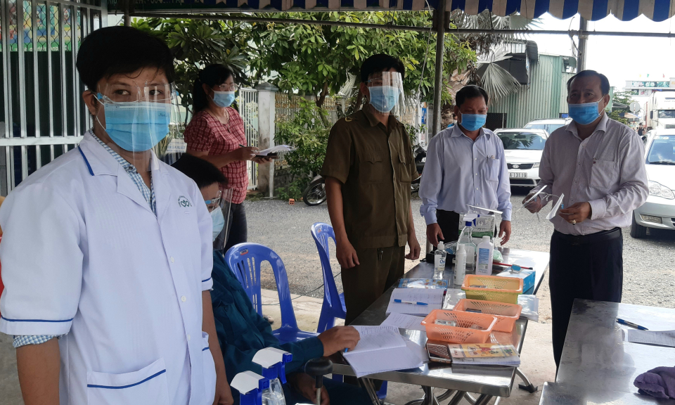 Châu Thành: Kiểm tra công tác phòng, chống dịch Covid-19 tại các chốt kiểm dịch