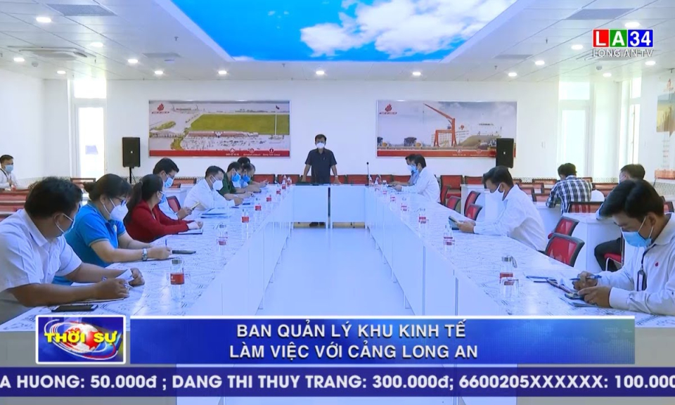 Ban Quản lý Khu kinh tế tỉnh kiểm tra công tác phòng, chống dịch COVID-19 tại Cảng Long An
