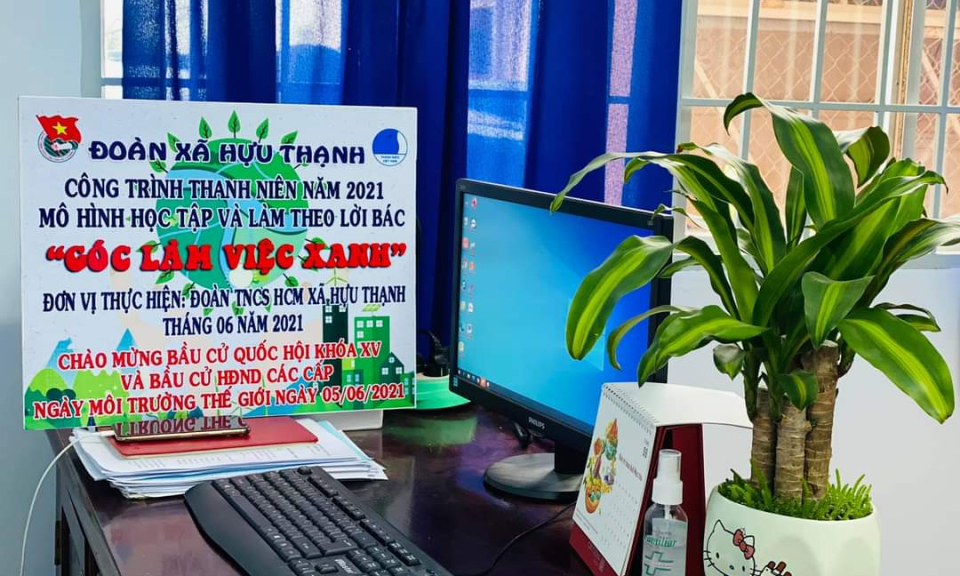 Huyện đoàn Đức Hòa phát động &#8220;Góc làm việc xanh&#8221;