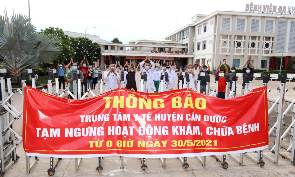 Gỡ bỏ phong tỏa Trung tâm y tế huyện Cần Đước