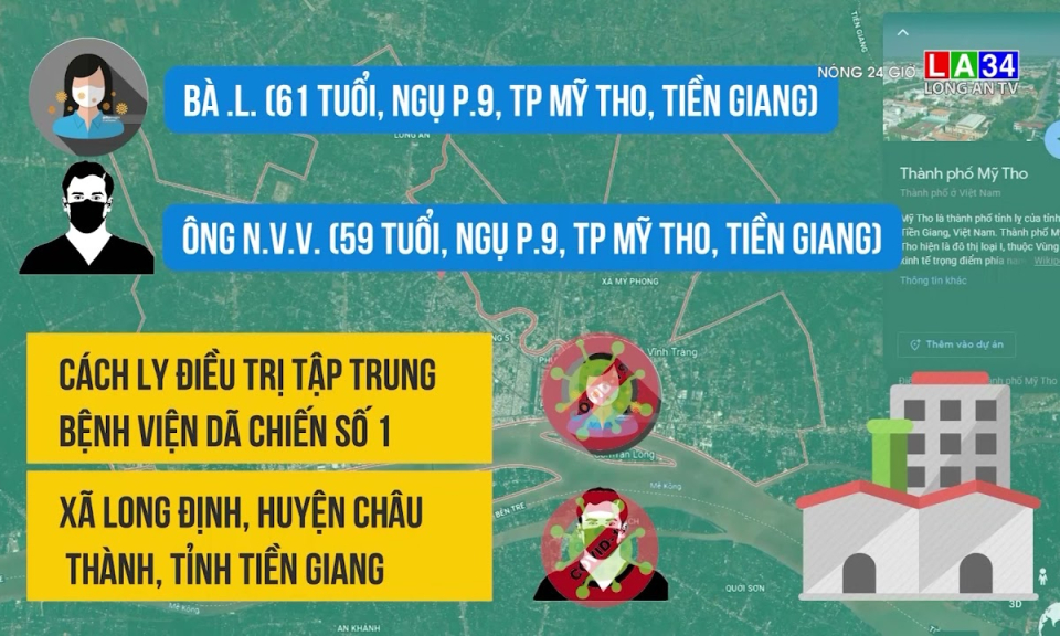 Nữ bệnh nhân mắc Covid-19 tại Tiền Giang tử vong