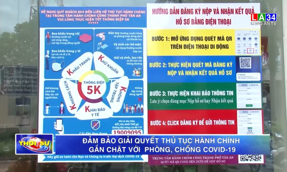 Đảm bảo giải quyết thủ tục hành chính gắn chặt với phòng, chống Covid-19