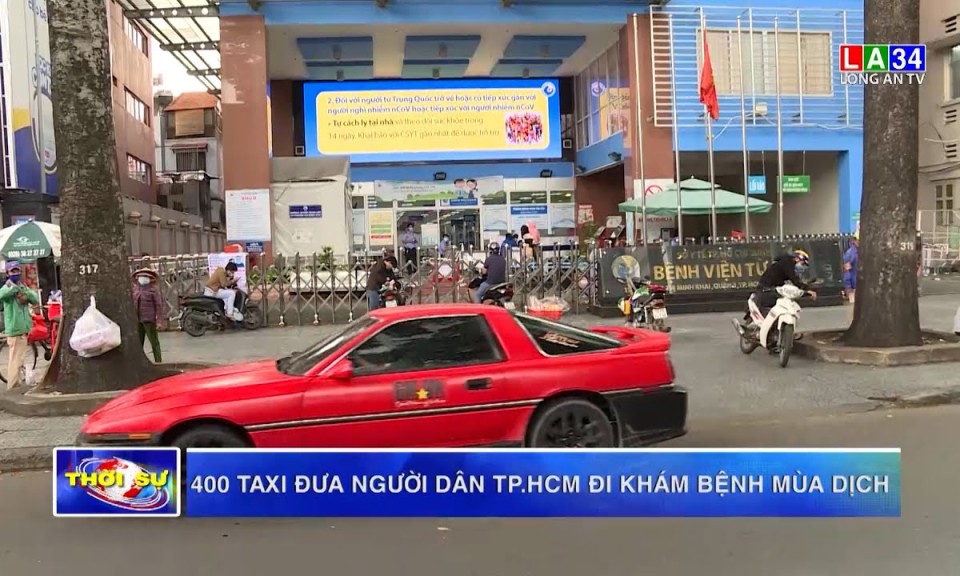 400 taxi đưa người dân TP.HCM đi khám bệnh mùa dịch