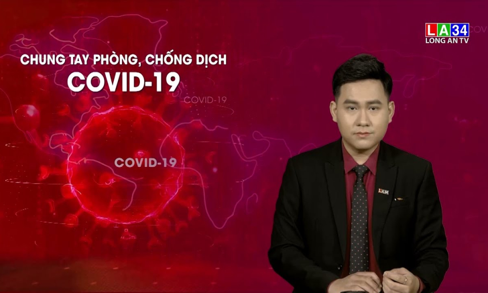 Lãnh đạo huyện Cần Giuộc động viên lực lượng làm nhiệm vụ tại khu vực phong toả