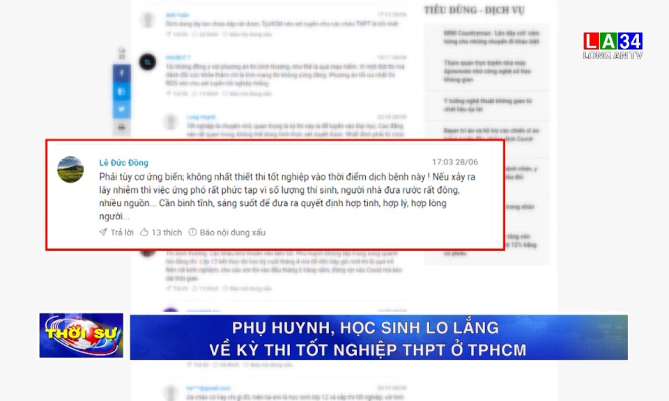 Phụ huynh, học sinh lo lắng về kỳ thi tốt nghiệp THPT ở TP.HCM