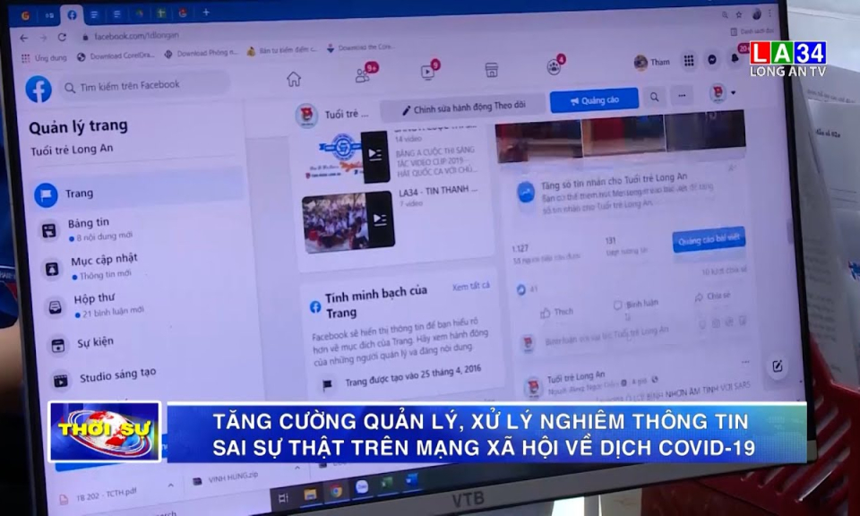 Tăng cường quản lý, xử lý nghiêm thông tin sai sự thật trên mạng xã hội về dịch Covid-19