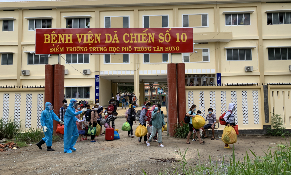 Tân Hưng: 108 bệnh nhân Covid-19 xuất viện