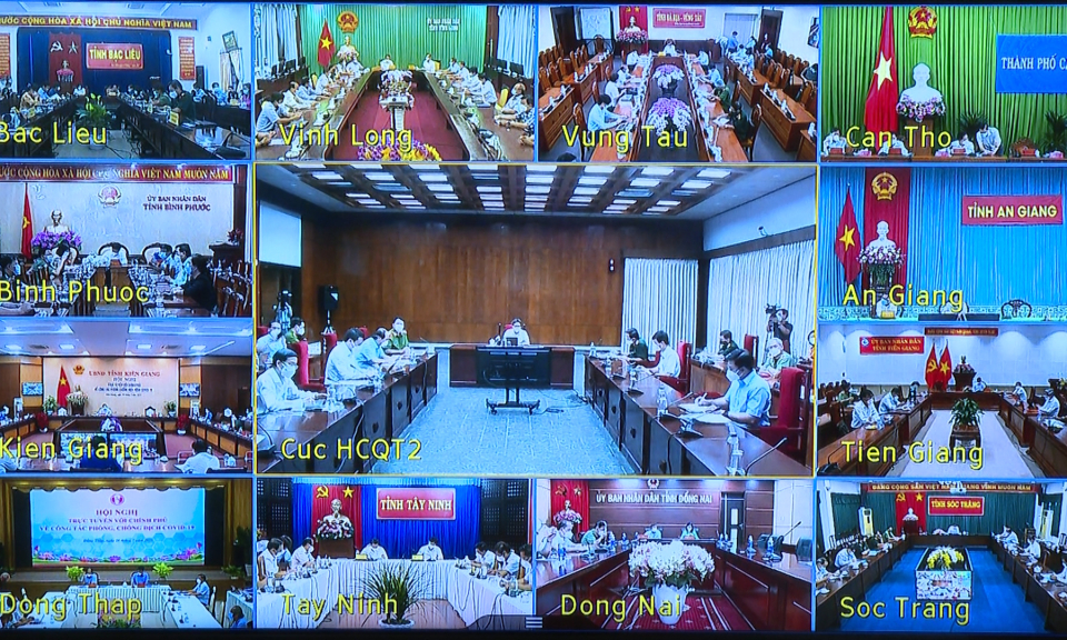 Phó Thủ tướng Chính phủ họp với 19 tỉnh, thành phía Nam về công tác phòng, chống Covid-19