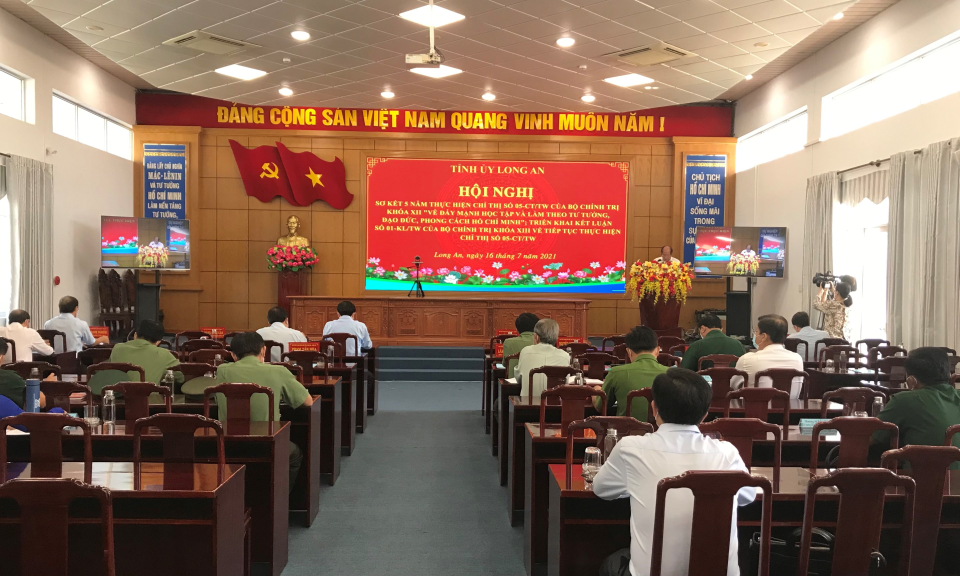 Tỉnh ủy Long An: Sơ kết 5 năm thực hiện Chỉ thị 05 của Bộ Chính trị