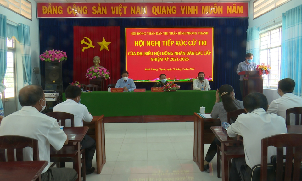 Đại biểu HĐND các cấp tiếp xúc cử tri Mộc Hóa