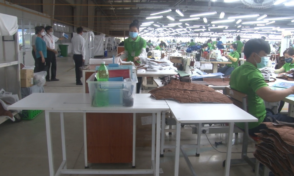 Kiểm tra công tác phòng chống dịch Covid-19 tại khu công nghiệp Cửa khẩu quốc tế Bình Hiệp