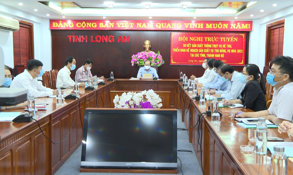 Triển khai kế hoạch sản xuất vụ Thu Đông và vụ Mùa 2021 tại các tỉnh, thành Nam bộ.