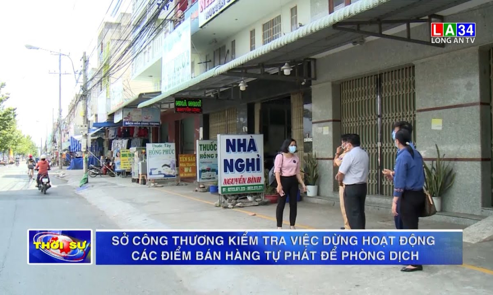 Sở Công Thương kiểm tra việc dừng hoạt động các điểm bán hàng tự phát để phòng dịch