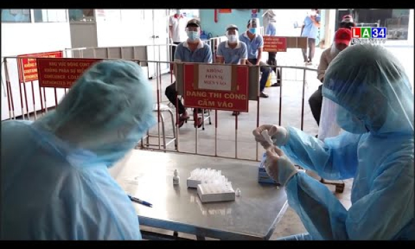 Long An: Nỗ lực sàng lọc công nhân trên diện rộng