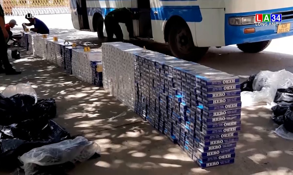 Long An thu giữ trên 1,1 triệu gói thuốc lá nhập lậu