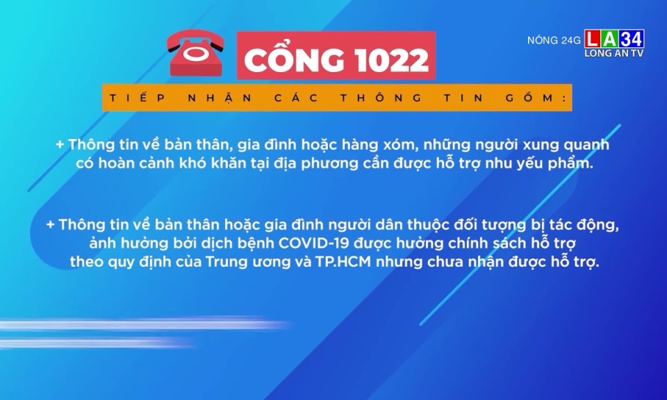 Người gặp khó khăn do Covid-19 có thể gọi tổng đài 1022