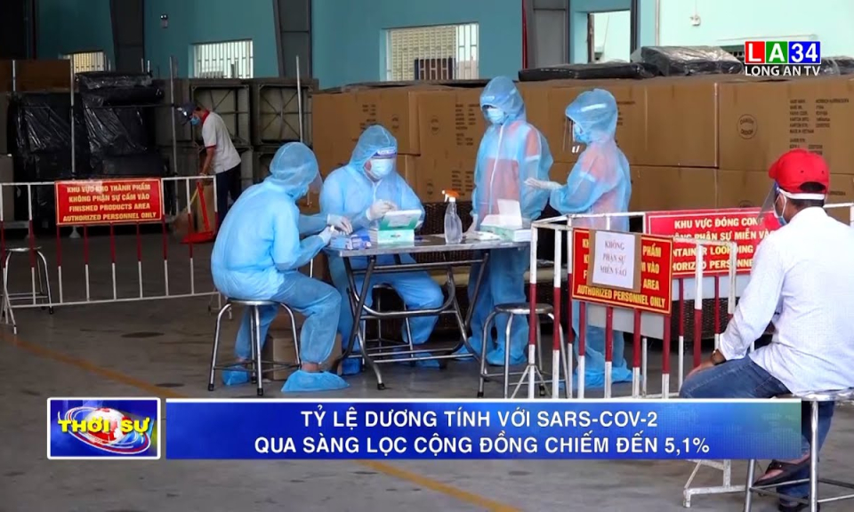 Tỷ lệ dương tính với SARS-CoV-2 qua sàng lọc cộng đồng chiếm đến 5,1%