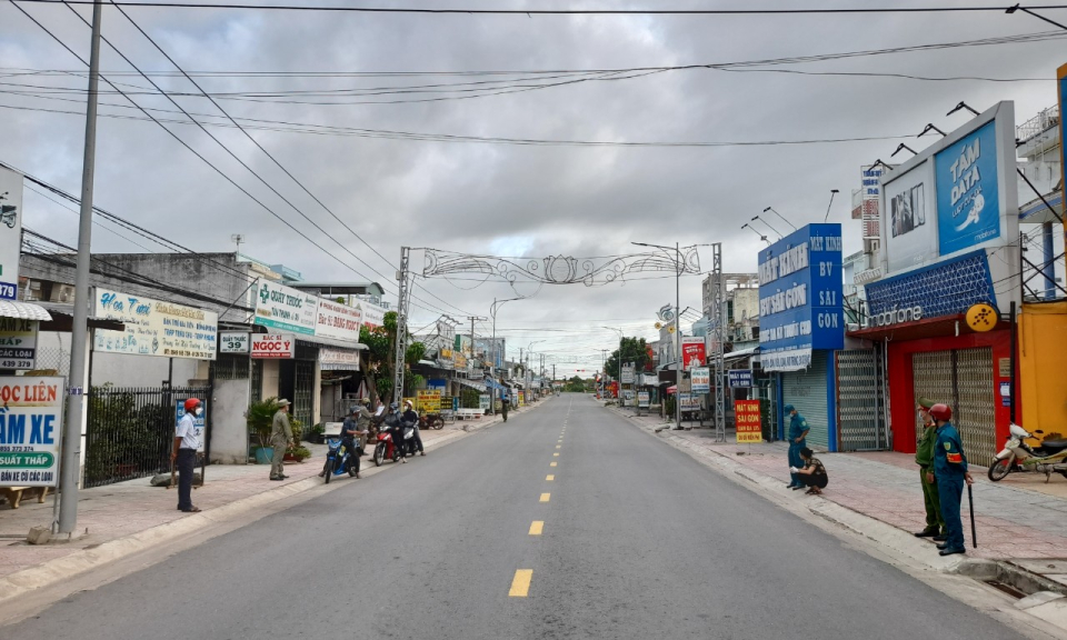 Tân Thạnh, Bến Lức: Siết chặt giãn cách xã hội theo tinh thần “ai ở đâu, ở yên đấy”