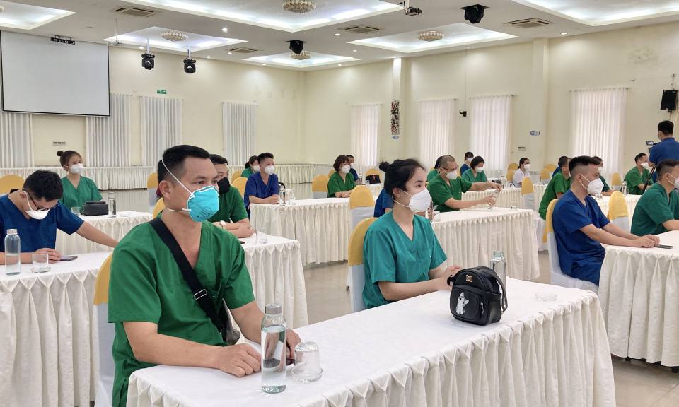Long An tiếp nhận Đoàn y tế Bắc Giang hỗ trợ phòng, chống dịch đợt 2