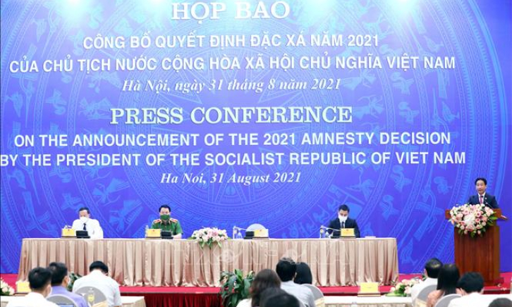Họp báo công bố Quyết định đặc xá năm 2021 của Chủ tịch nước
