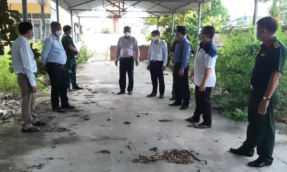 Châu Thành: Khảo sát địa điểm làm khu cách ly tập trung phòng chống dịch COVID-19