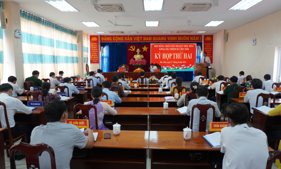Kỳ họp lần thứ 2 HĐND huyện Mộc Hóa thông qua 10 Nghị quyết quan trọng