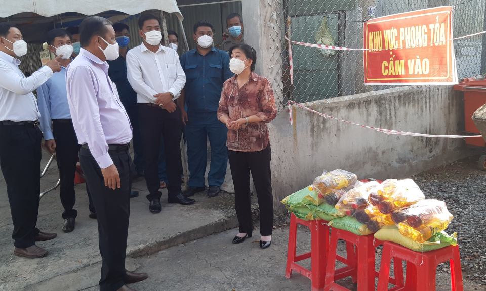 Kiểm tra công tác phòng, chống dịch Covid-19 tại huyện Châu Thành