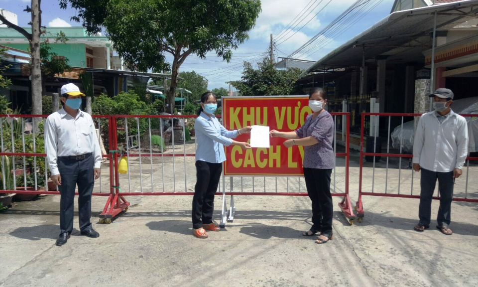 TX Kiến Tường: Gỡ bỏ phong tỏa khu vực 58 hộ dân hết thời gian cách