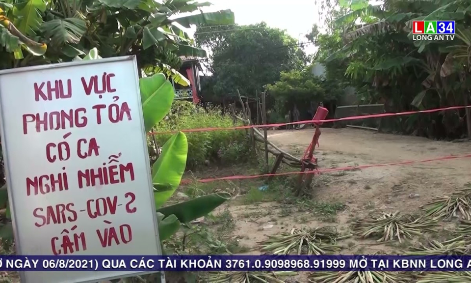 Tân Hưng phong tỏa tạm thời khu vực liên quan ca F0