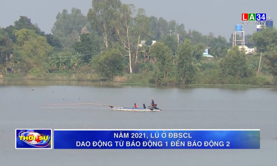 Năm 2021, lũ ở ĐBSCL dao động từ báo động 1 đến báo động 2