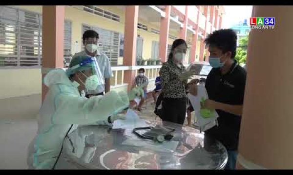 Phó Chủ tịch UBND tỉnh kiểm tra công tác phòng, chống dịch Covid-19 tại huyện Bến Lức