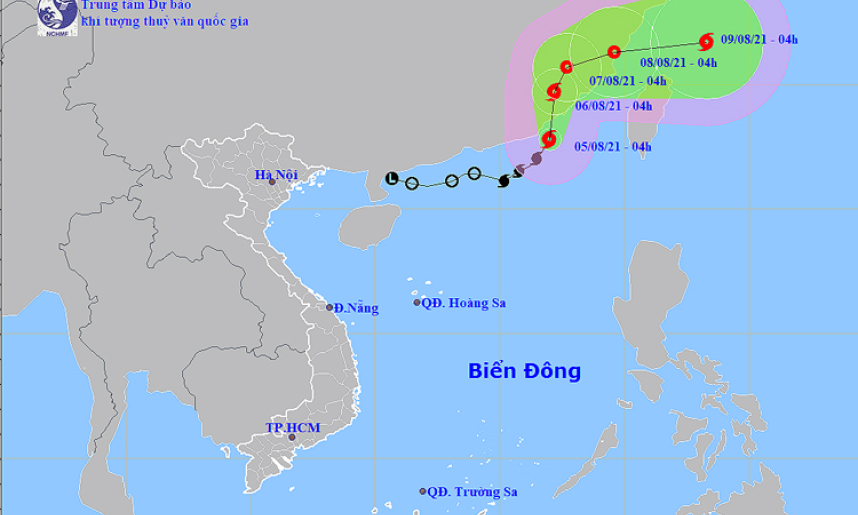 Thời tiết ngày 5/8: Bắc Bộ và Trung Bộ tiếp tục nắng nóng, bão số 4 trên biển Đông