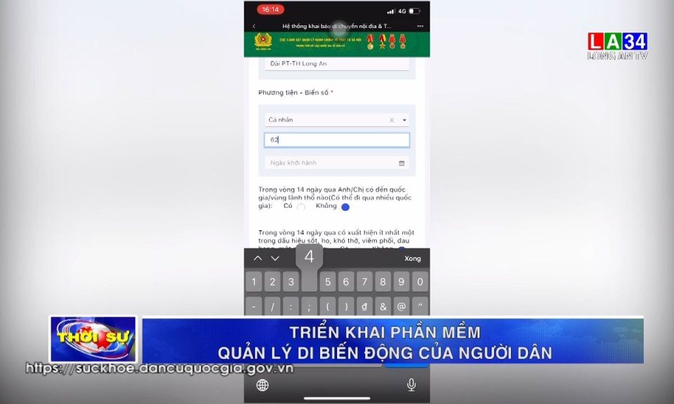 Triển khai phần mềm quản lý di biến động của cư dân
