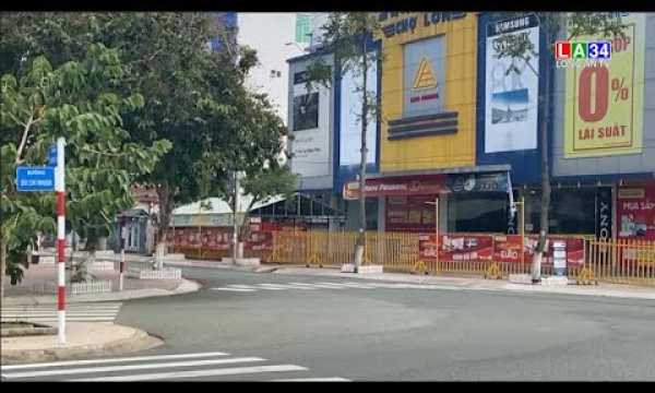 TP. Tân An ngày đầu hạn chế người dân ra đường với lý do mua hàng hoá